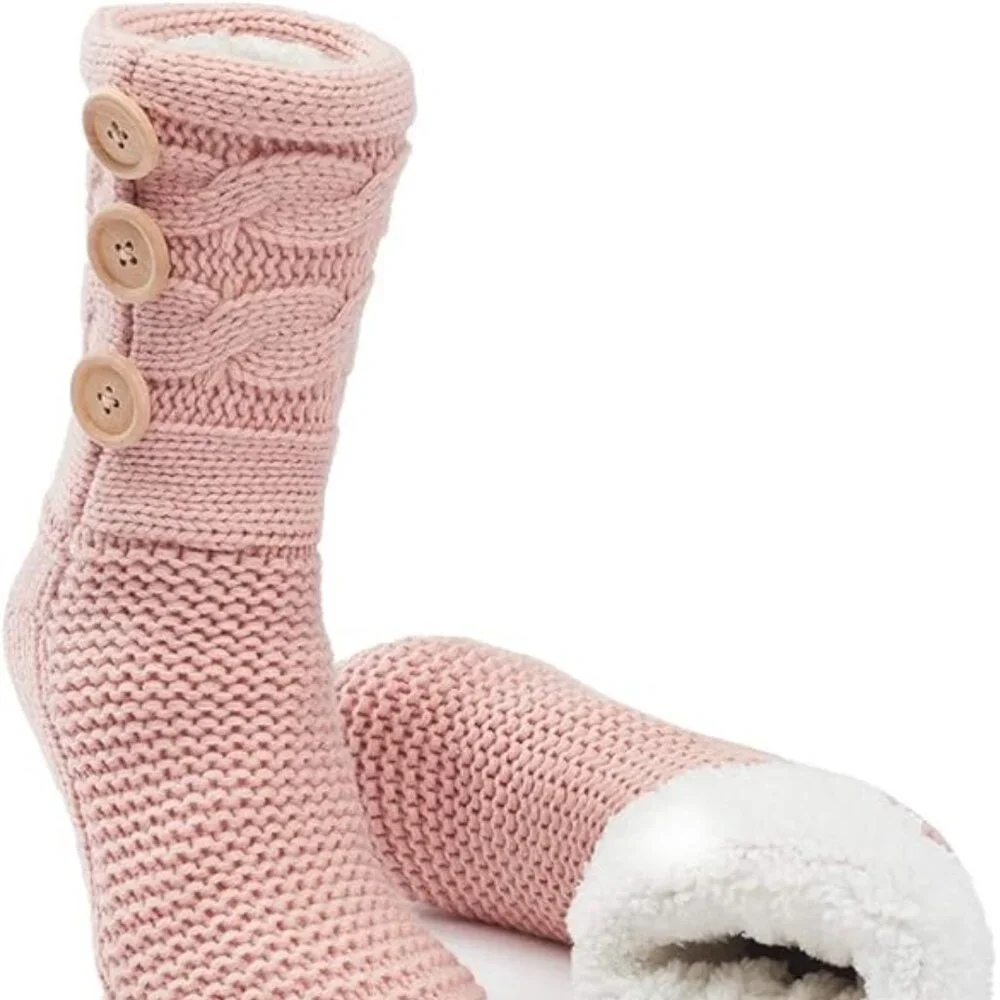 Women's Knit Sherpa Slipper Socks